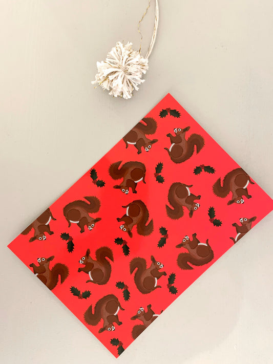 Carte postale écureuil